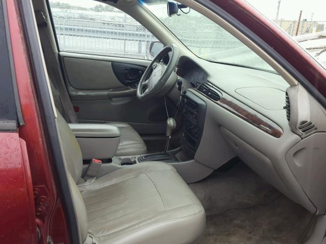 1G1NE52J52M714544 - 2002 CHEVROLET MALIBU LS BURGUNDY photo 5