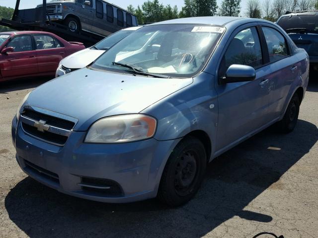 KL1TD56667B075303 - 2007 CHEVROLET AVEO BASE Կապույտ լուսանկար 2