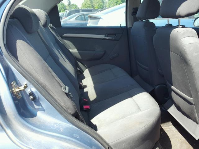 KL1TD56667B075303 - 2007 CHEVROLET AVEO BASE Կապույտ լուսանկար 6