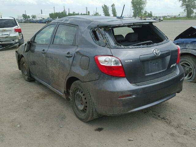 2T1KU40E69C038397 - 2009 TOYOTA MATRIX GRAY photo 3