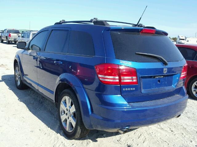 3D4PG5FV2AT176632 - 2010 DODGE JOURNEY SX BLUE photo 3