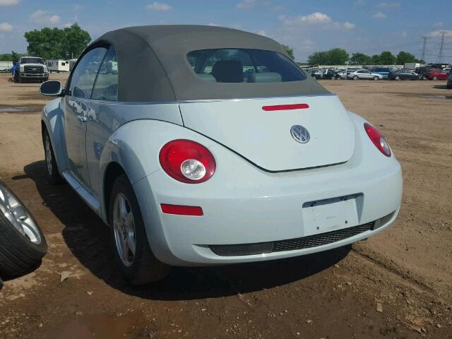 3VWSG31Y56M317804 - 2006 VOLKSWAGEN NEW BEETLE 蓝色 照片 3