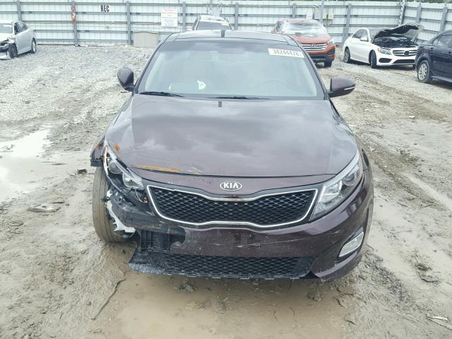 5XXGN4A71FG417279 - 2015 KIA OPTIMA EX BURGUNDY photo 9