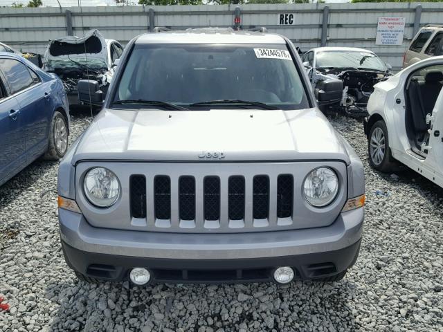 1C4NJPBB9GD677089 - 2016 JEEP PATRIOT SP SILVER photo 9