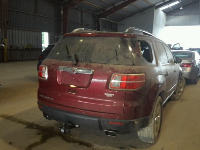 5GZER33767J128073 - 2007 SATURN OUTLOOK SP წითელი ფოტო 4