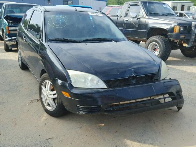 3FAFP31N85R122135 - 2005 FORD FOCUS ZX3 BLACK photo 1