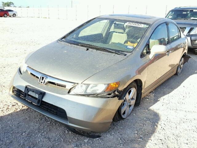 1HGFA16858L052035 - 2008 HONDA CIVIC GOLD photo 2