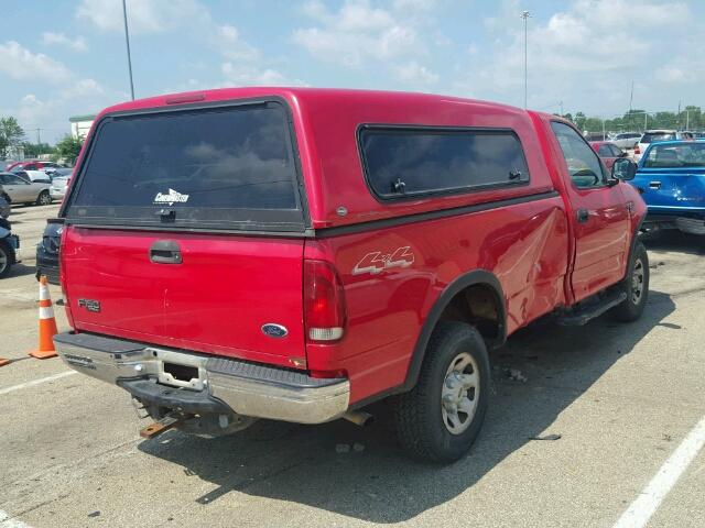 1FTPF18L6YNA96961 - 2000 FORD F150 RED photo 4