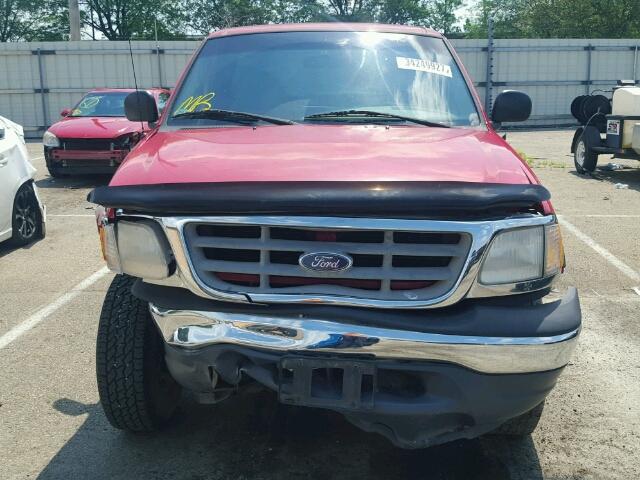 1FTPF18L6YNA96961 - 2000 FORD F150 RED photo 9