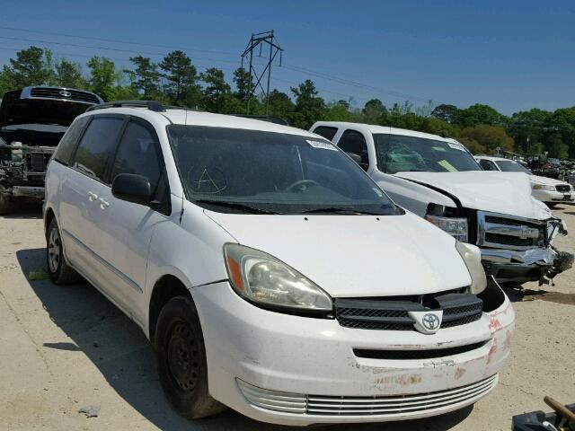 5TDZA23C15S369881 - 2005 TOYOTA SIENNA CE/ WHITE photo 1