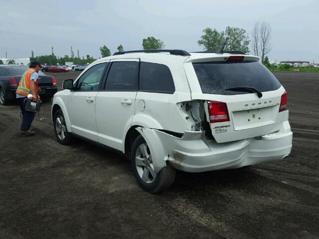 3D4PG4FB5BT518334 - 2011 DODGE JOURNEY EX WHITE photo 3