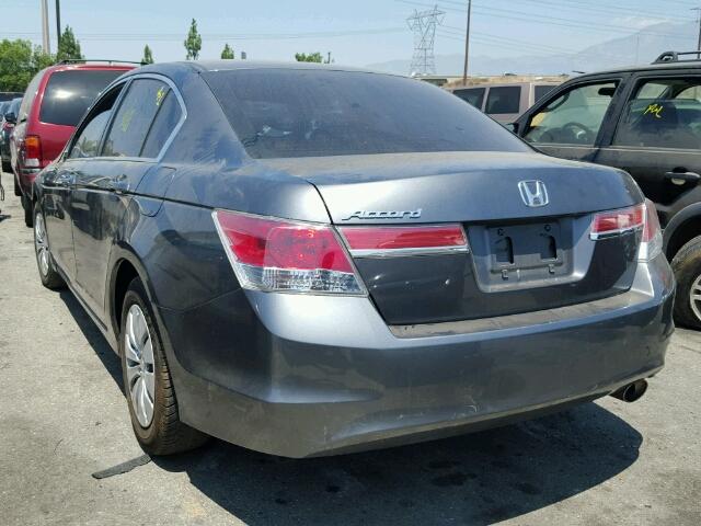 1HGCP2F35BA036495 - 2011 HONDA ACCORD LX CHARCOAL photo 3