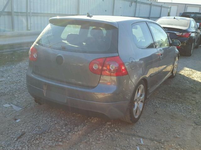 WVWEV71K27W090484 - 2007 VOLKSWAGEN NEW GTI GRAY photo 4