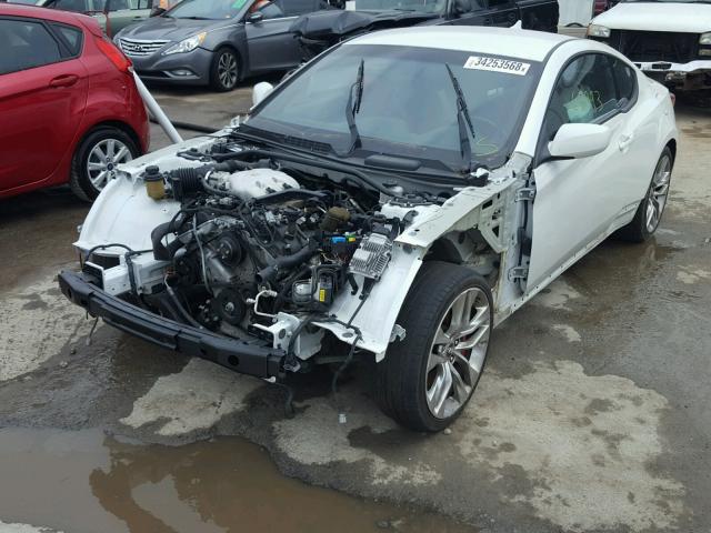 KMHHU6KJ0DU105602 - 2013 HYUNDAI GENESIS CO WHITE photo 2