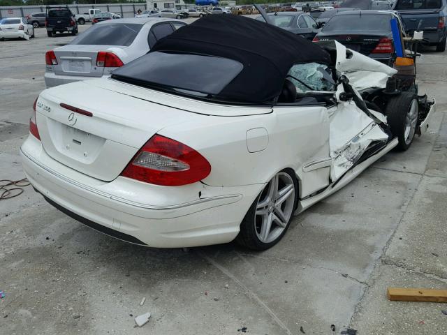 WDBTK56F59T107331 - 2009 MERCEDES-BENZ CLK 350 WHITE photo 4