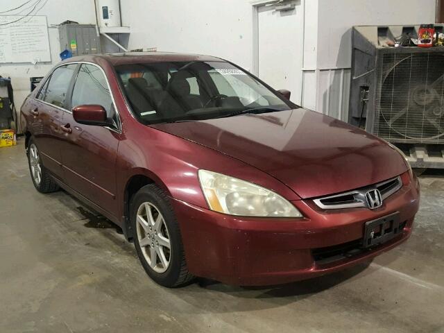 1HGCM665X4A067567 - 2004 HONDA ACCORD EX MAROON photo 1