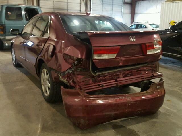 1HGCM665X4A067567 - 2004 HONDA ACCORD EX MAROON photo 3