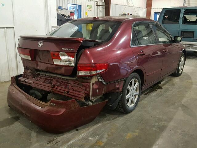 1HGCM665X4A067567 - 2004 HONDA ACCORD EX 栗色 照片 4