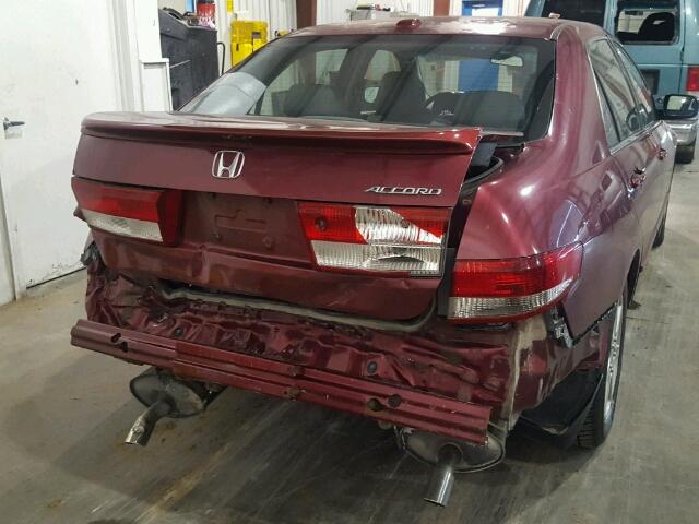 1HGCM665X4A067567 - 2004 HONDA ACCORD EX 栗色 照片 9