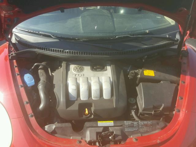 3VWRR31C46M406129 - 2006 VOLKSWAGEN NEW BEETLE RED photo 7