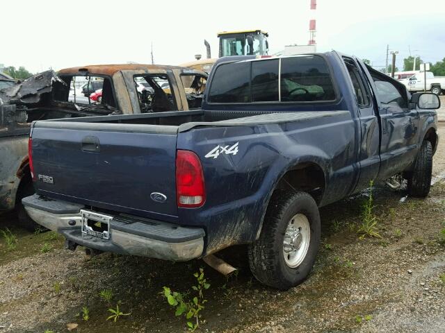 1FTNX21L54EE04278 - 2004 FORD F250 SUPER BLUE photo 4