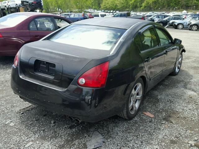 1N4BA41E54C801878 - 2004 NISSAN MAXIMA SE BLACK photo 4