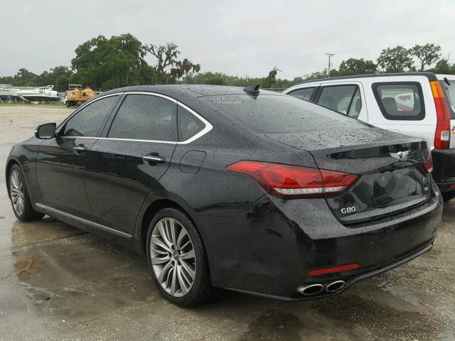 KMHGN4JF5HU174978 - 2017 GENESIS G80 ULTIMA BLACK photo 3