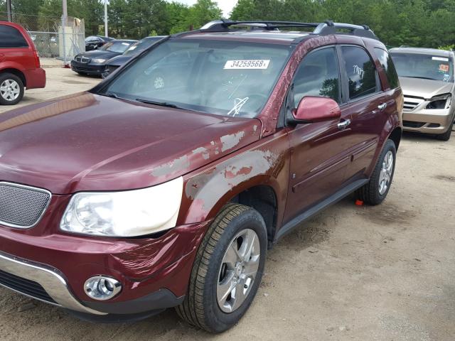 2CKDL33F596246470 - 2009 PONTIAC TORRENT RED photo 9