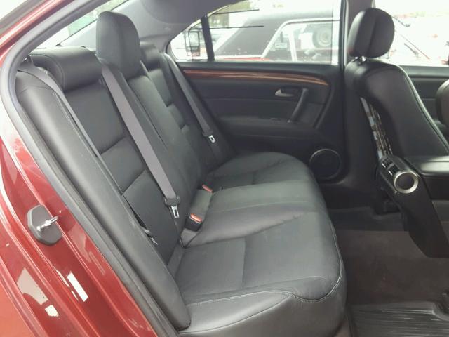 JH4KB16515C021231 - 2005 ACURA RL RED photo 6