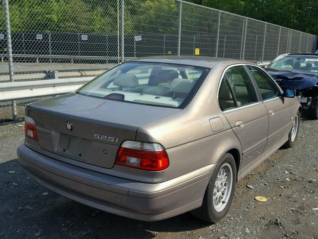 WBADT43462GY44310 - 2002 BMW 525 I AUTO GOLD photo 4