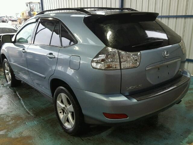 2T2HA31U54C017094 - 2004 LEXUS RX 330 BLUE photo 3