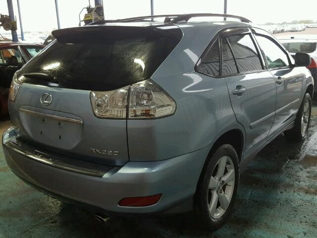 2T2HA31U54C017094 - 2004 LEXUS RX 330 BLUE photo 4