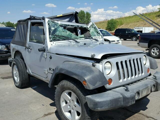 1J4FA24189L763279 - 2009 JEEP WRANGLER X GRAY photo 1