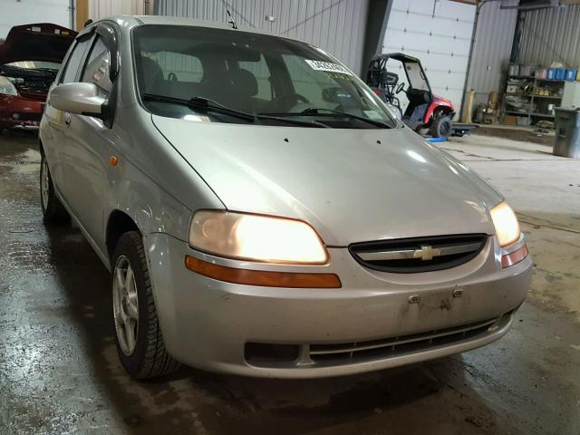 KL1TD62634B211586 - 2004 CHEVROLET AVEO SILVER photo 1