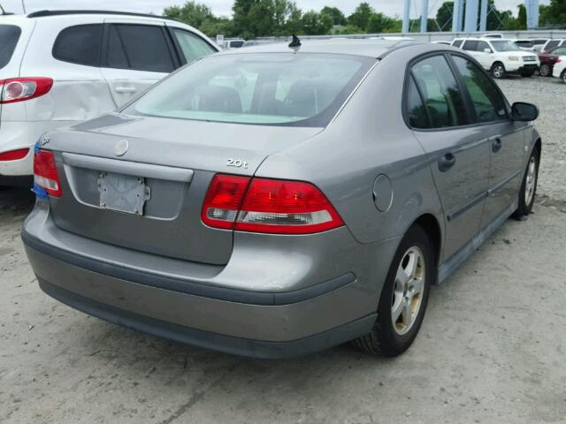 YS3FB49S741003129 - 2004 SAAB 9-3 LINEAR GRAY photo 4