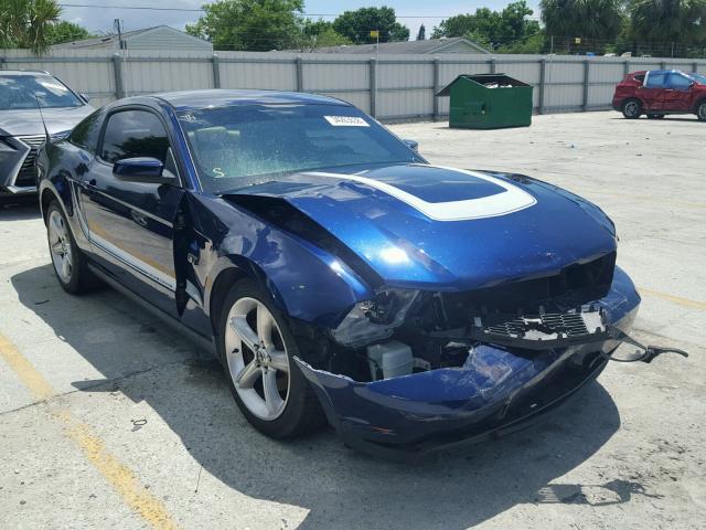 1ZVBP8CH5A5112976 - 2010 FORD MUSTANG GT BLUE photo 1