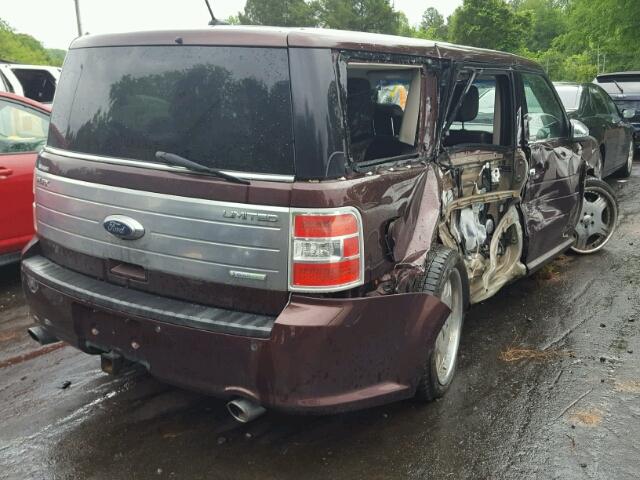 2FMHK6DT5ABB21526 - 2010 FORD FLEX LIMIT BROWN photo 4