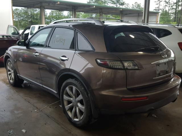 JNRAS08W65X205649 - 2005 INFINITI FX35 GRAY photo 3