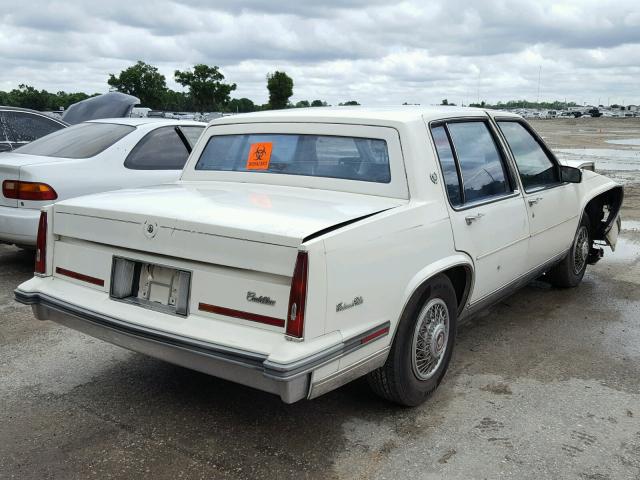 1G6CD6985G4285104 - 1986 CADILLAC DEVILLE BA WHITE photo 4