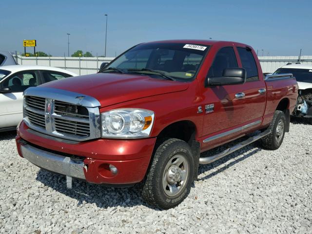 1D7KS28A37J615390 - 2007 DODGE RAM 2500 S MAROON photo 2