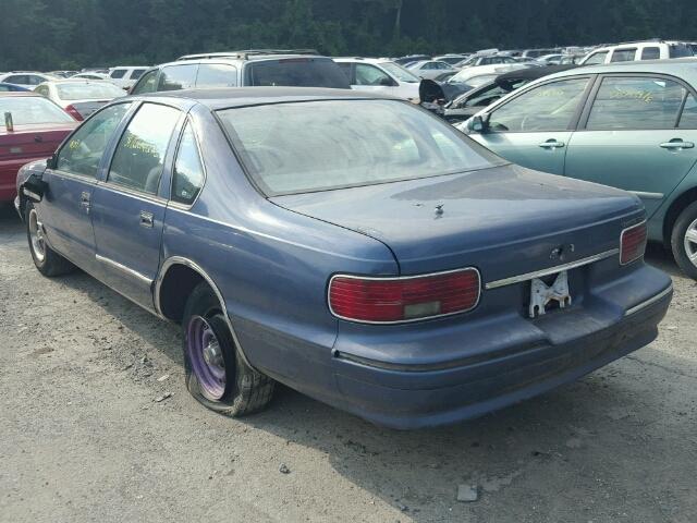 1G1BL52W4SR102620 - 1995 CHEVROLET CAPRICE CL ლურჯი ფოტო 3