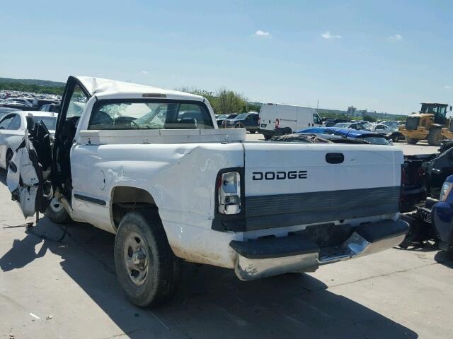 1B7HC16Z1WS763969 - 1998 DODGE RAM 1500 WHITE photo 3