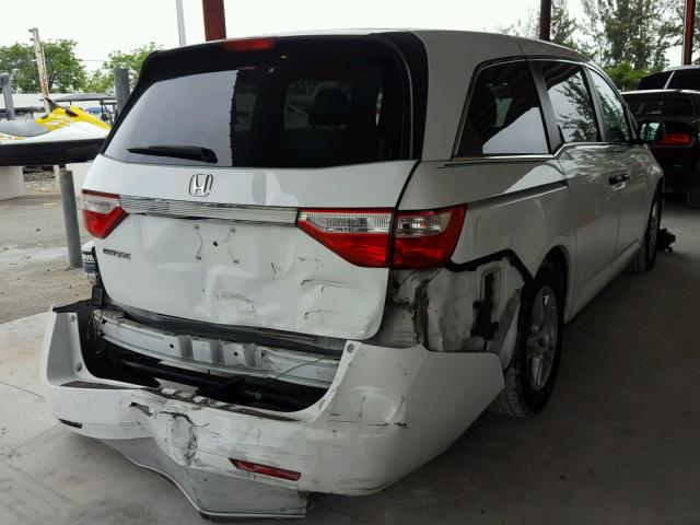 5FNRL5H22CB096432 - 2012 HONDA ODYSSEY LX WHITE photo 4