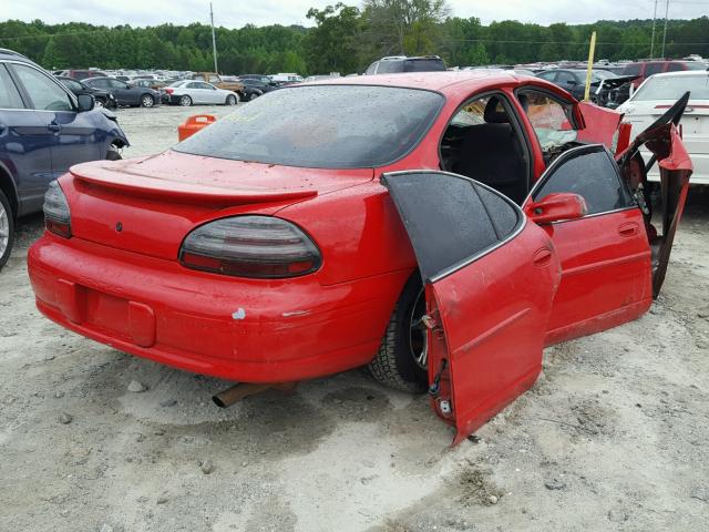 1G2WJ52J1YF292085 - 2000 PONTIAC GRAND PRIX RED photo 4