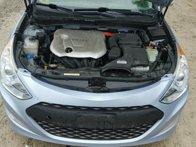 KMHEC4A44BA005149 - 2011 HYUNDAI SONATA HYB BLUE photo 7