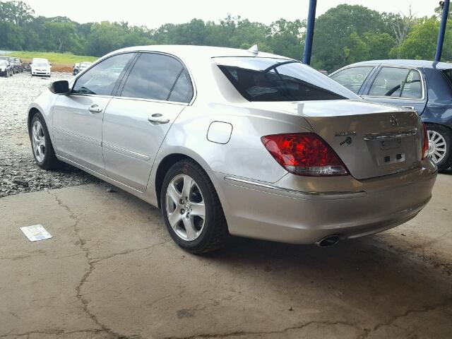 JH4KB16505C015369 - 2005 ACURA RL ვერცხლისფერი ფოტო 3