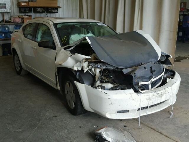 1B3LC46K78N615665 - 2008 DODGE AVENGER SE WHITE photo 1