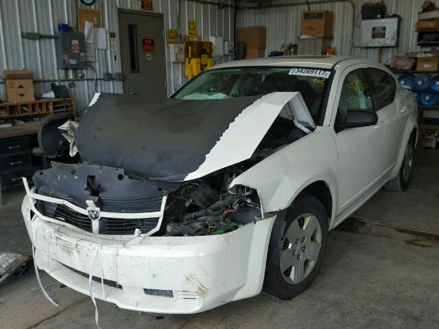 1B3LC46K78N615665 - 2008 DODGE AVENGER SE WHITE photo 2