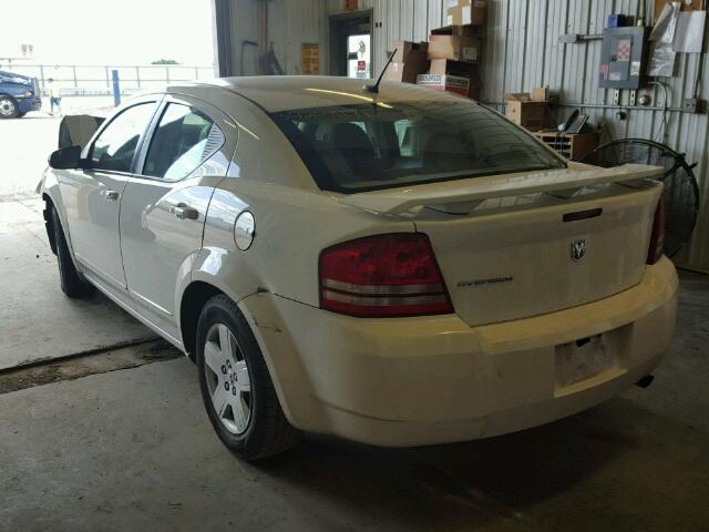 1B3LC46K78N615665 - 2008 DODGE AVENGER SE WHITE photo 3