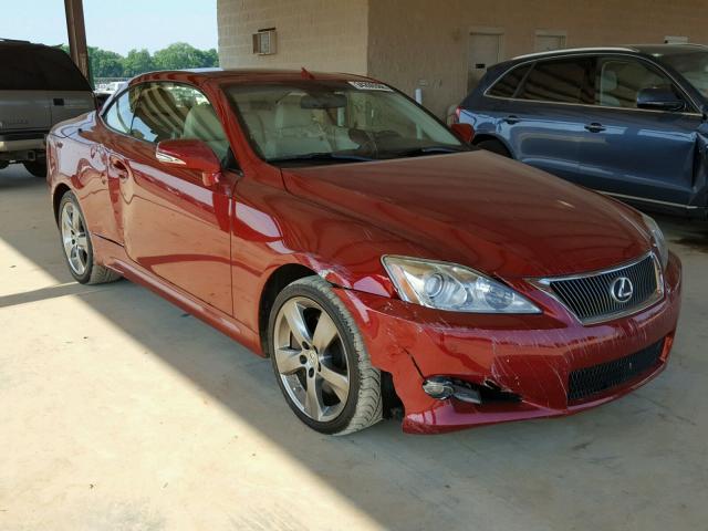 JTHFE2C28A2503722 - 2010 LEXUS IS 350 RED photo 1